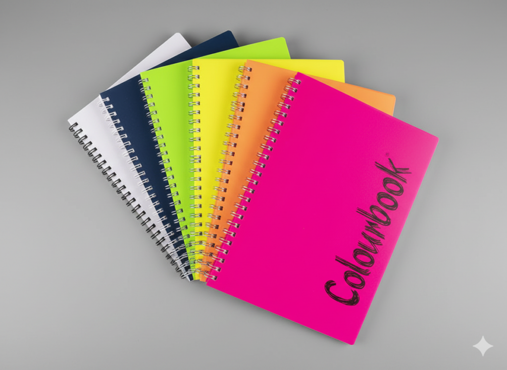 quaderno con spirale monocolore